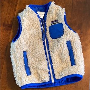 Baby Patagonia Sherpa Vest 12 months Blue